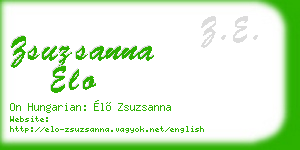 zsuzsanna elo business card
