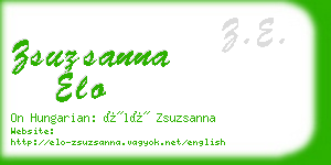 zsuzsanna elo business card